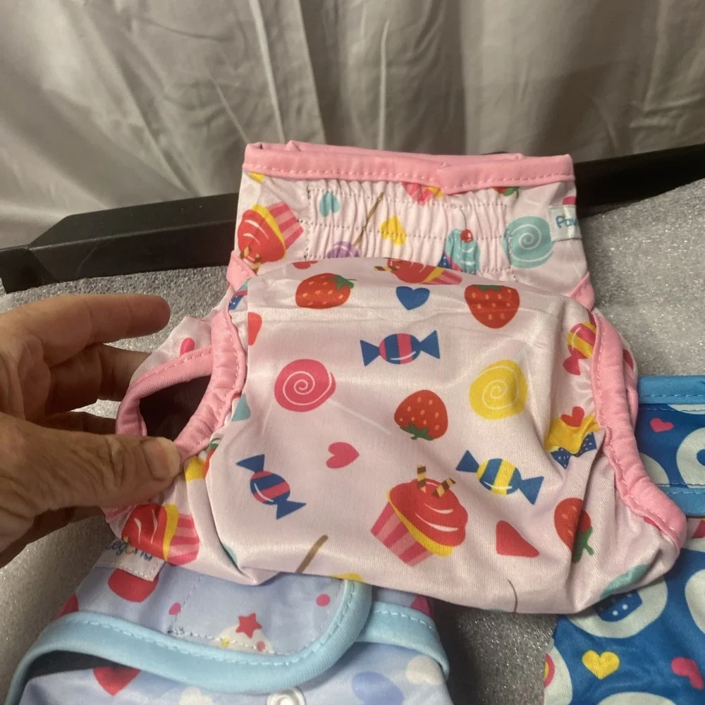 Washable Reusable Male Dog Diapers - 3-pk - small Size - Paw Legends
